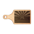 Engraved Desert Scene Cutting Board — back view