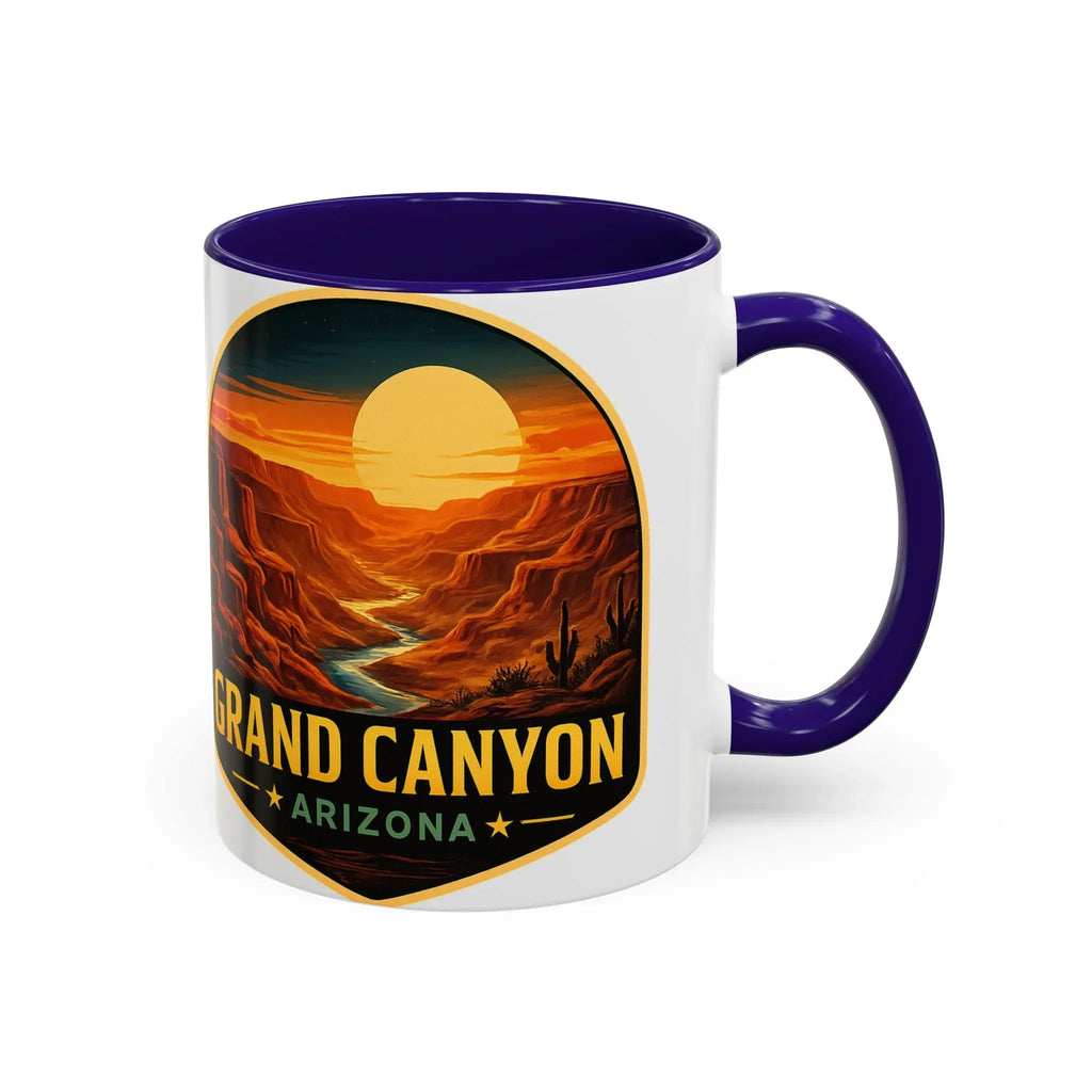 Grand Canyon Sunset Mug — Arizona Travel Coffee Cup (11oz/15oz) — lifestyle view