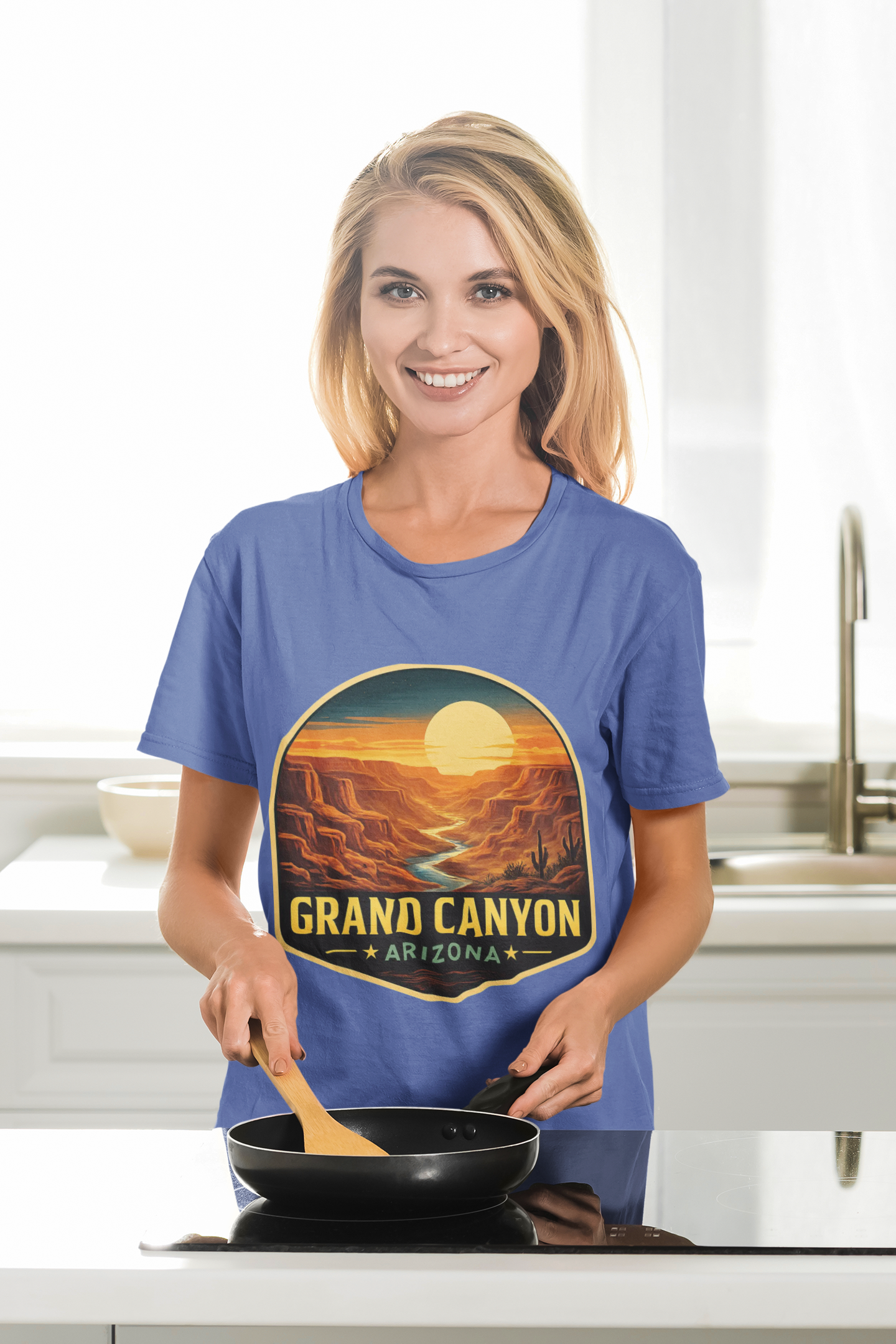 Grand Canyon Sunset Tee — Arizona National Park Souvenir — back view