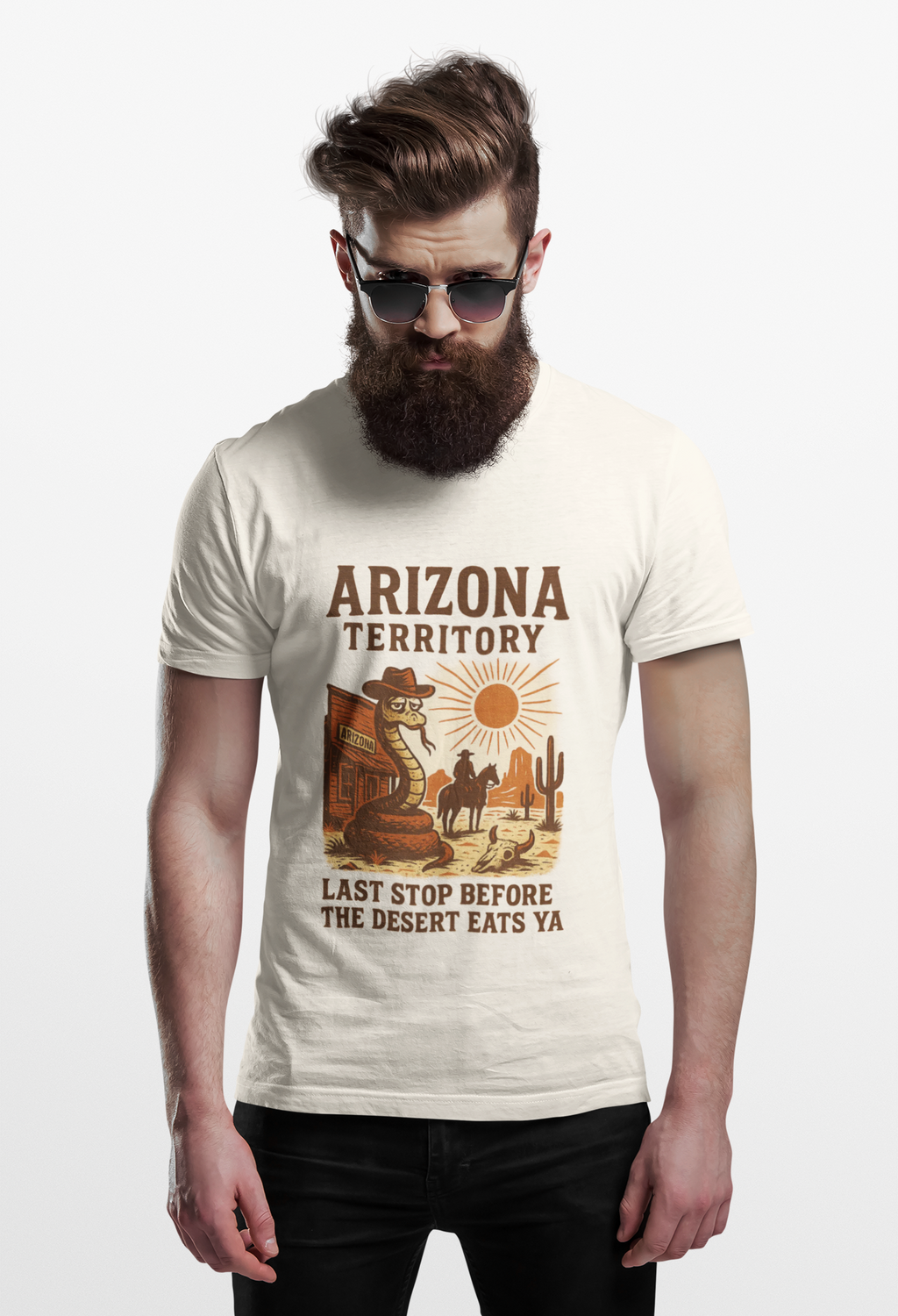 “Last Stop Before the Desert Eats Ya” — side view