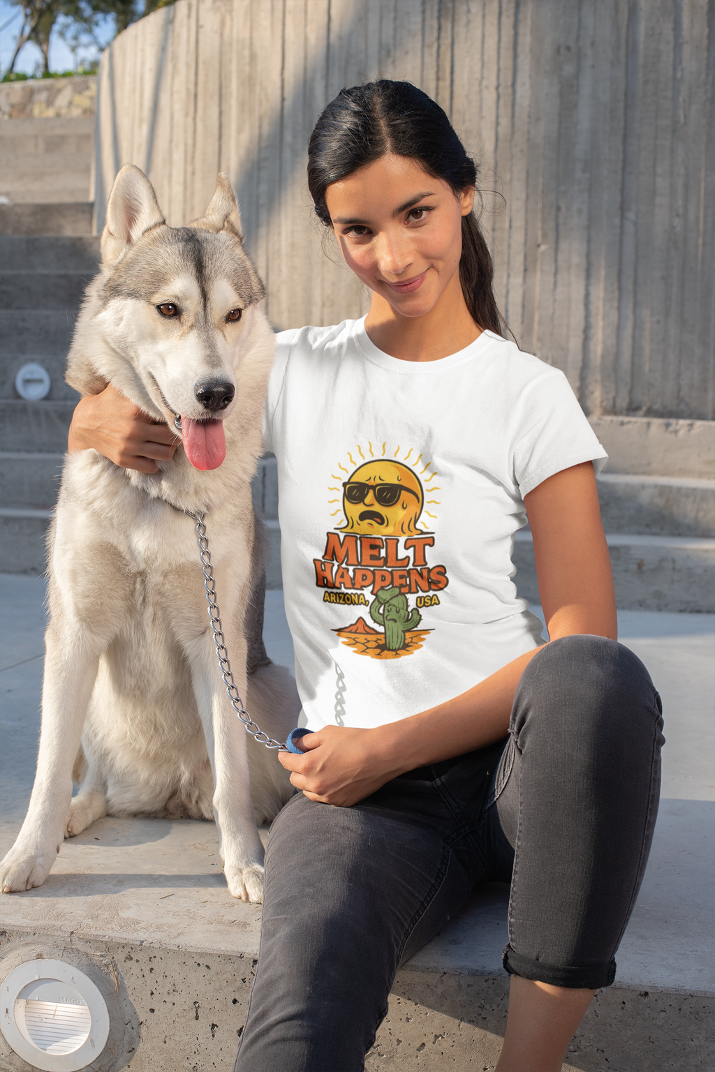Melt Happens T‑Shirt — Funny Ice Cream / Summer Tee — side view