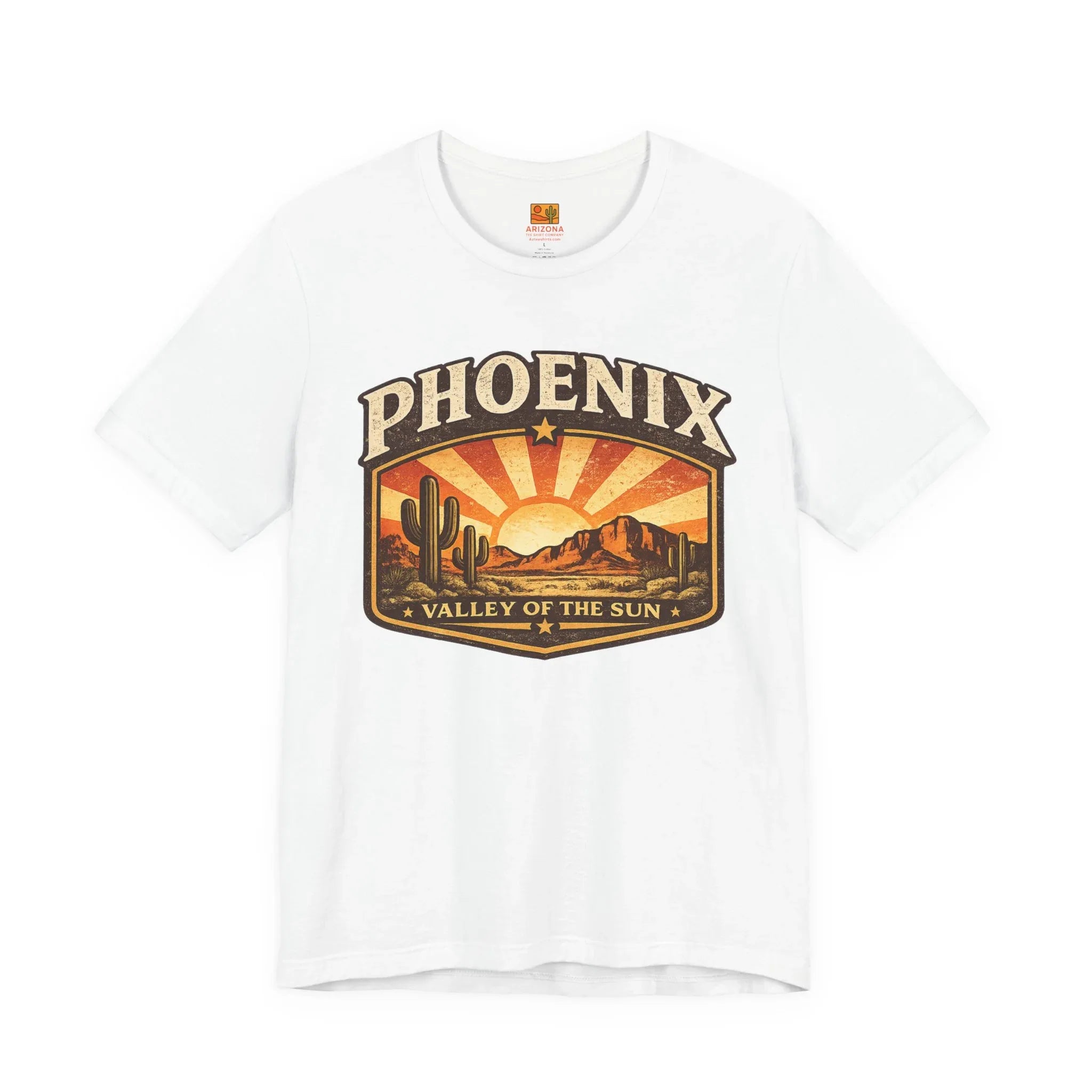 Phoenix Valley of the Sun Tee — Vintage Desert Sunset T-Shirt — back view