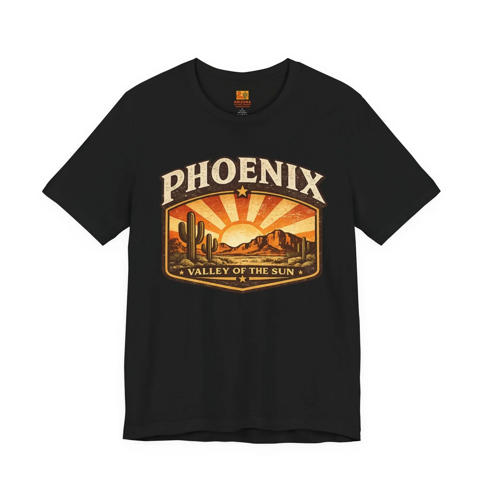 Phoenix Valley of the Sun Tee — Vintage Desert Sunset T-Shirt — alternate view