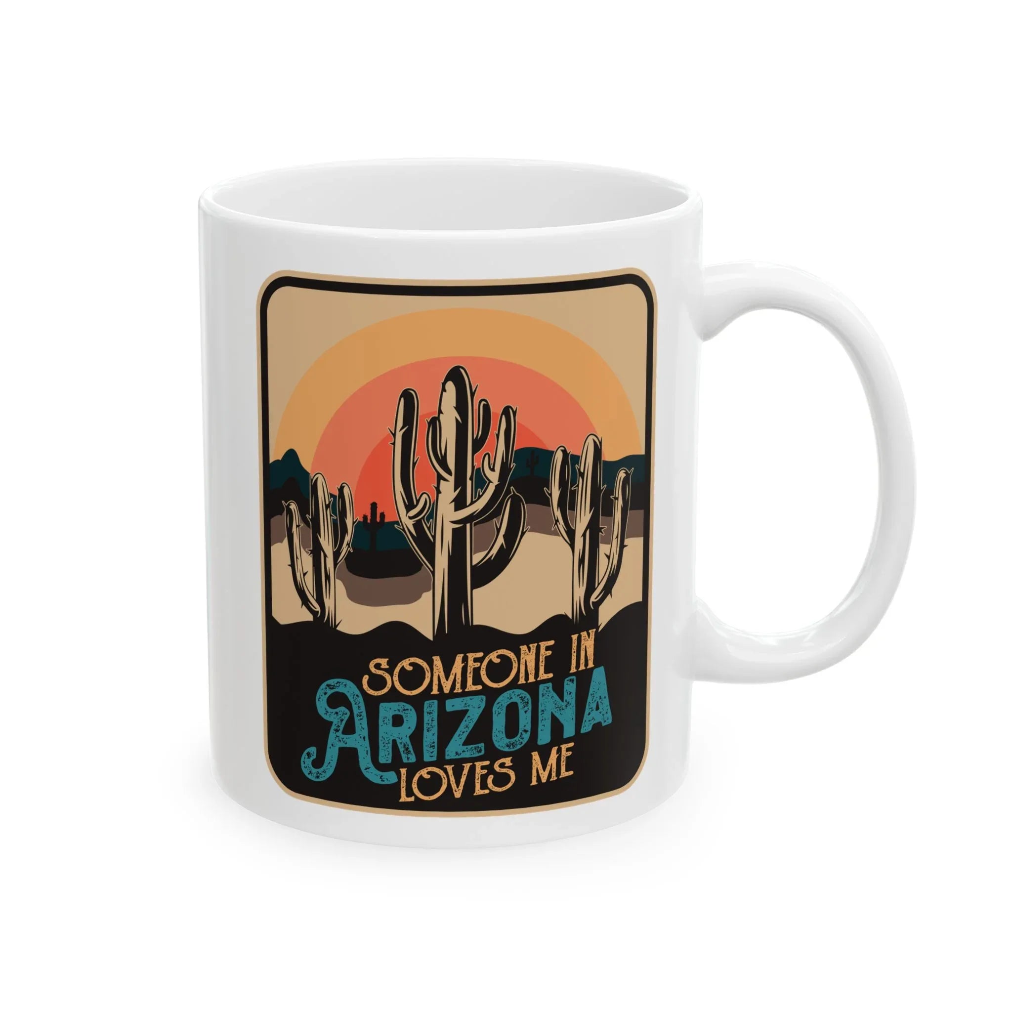 Retro Desert Landscape Coffee Cup — alternate view