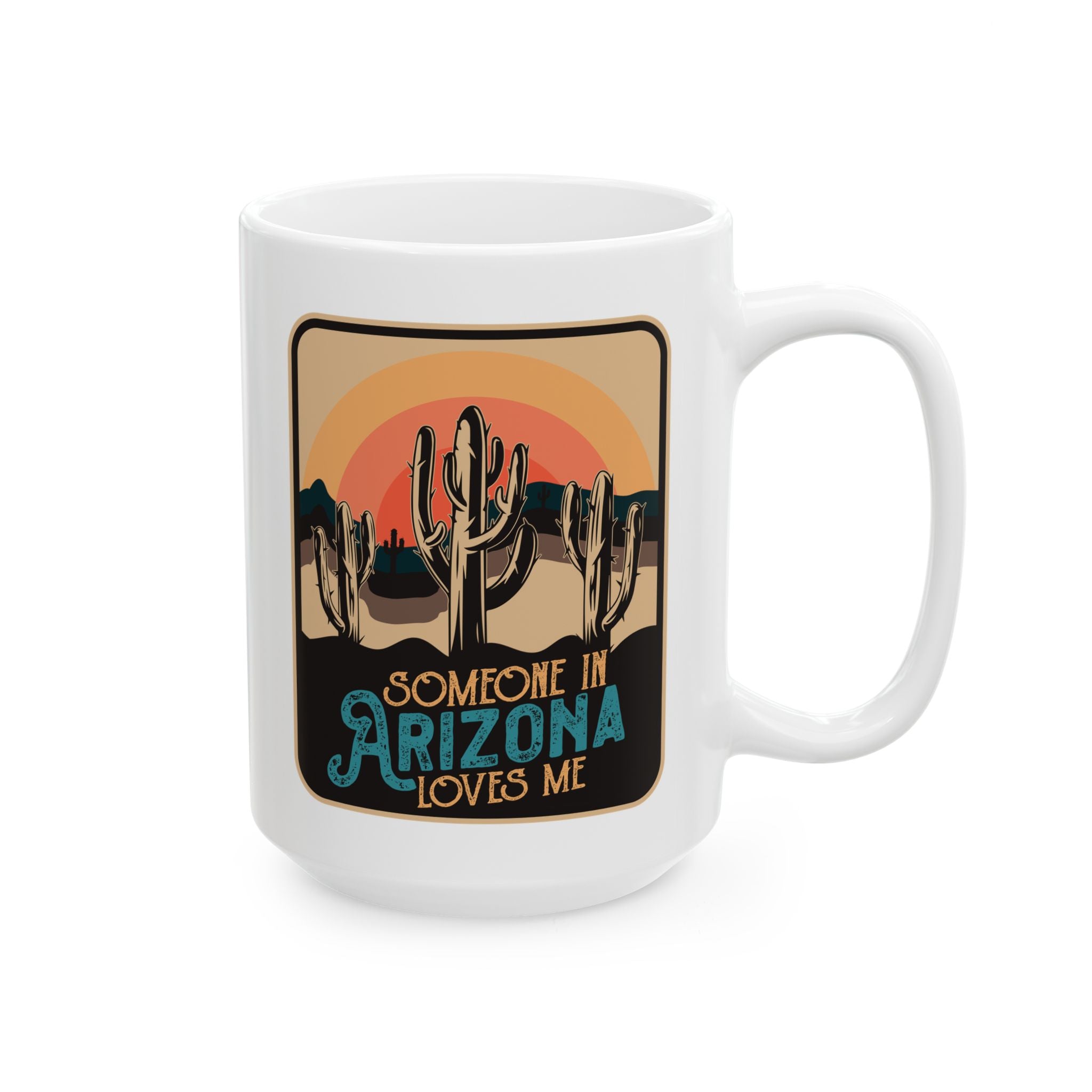 Retro Desert Landscape Coffee Cup — detail view 2