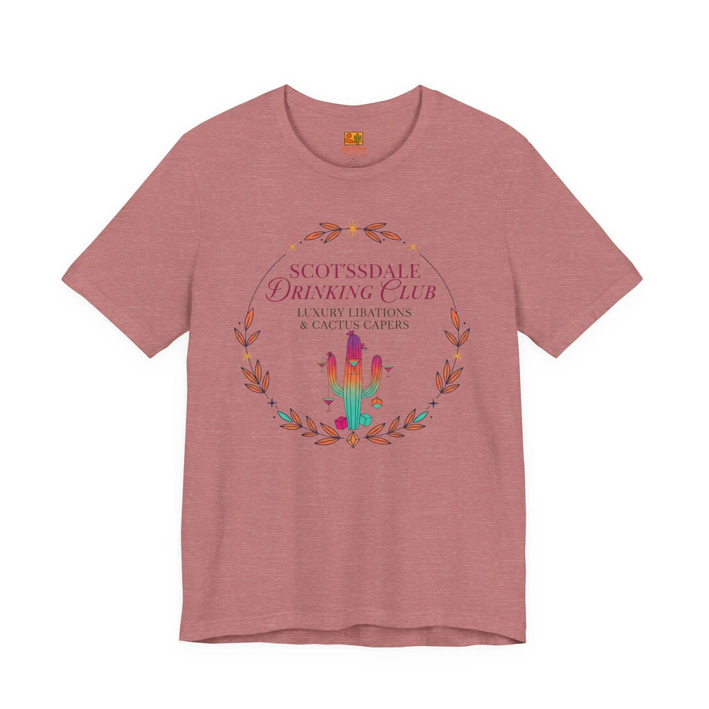 Scottsdale Drinking Club Tee — Cactus & Cocktail Graphic T-Shirt — lifestyle view 2