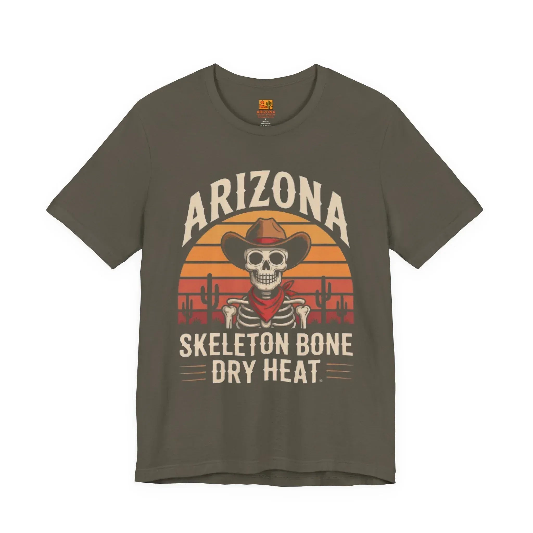 "Skeleton Bone Dry Heat" - Arizona Tee Shirt Company