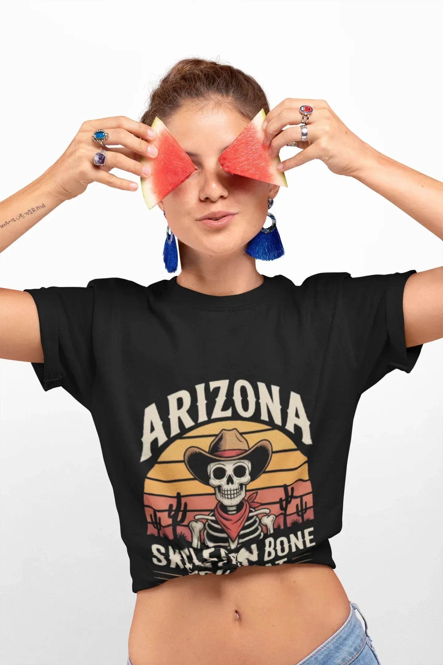 "Skeleton Bone Dry Heat" - Arizona Tee Shirt Company
