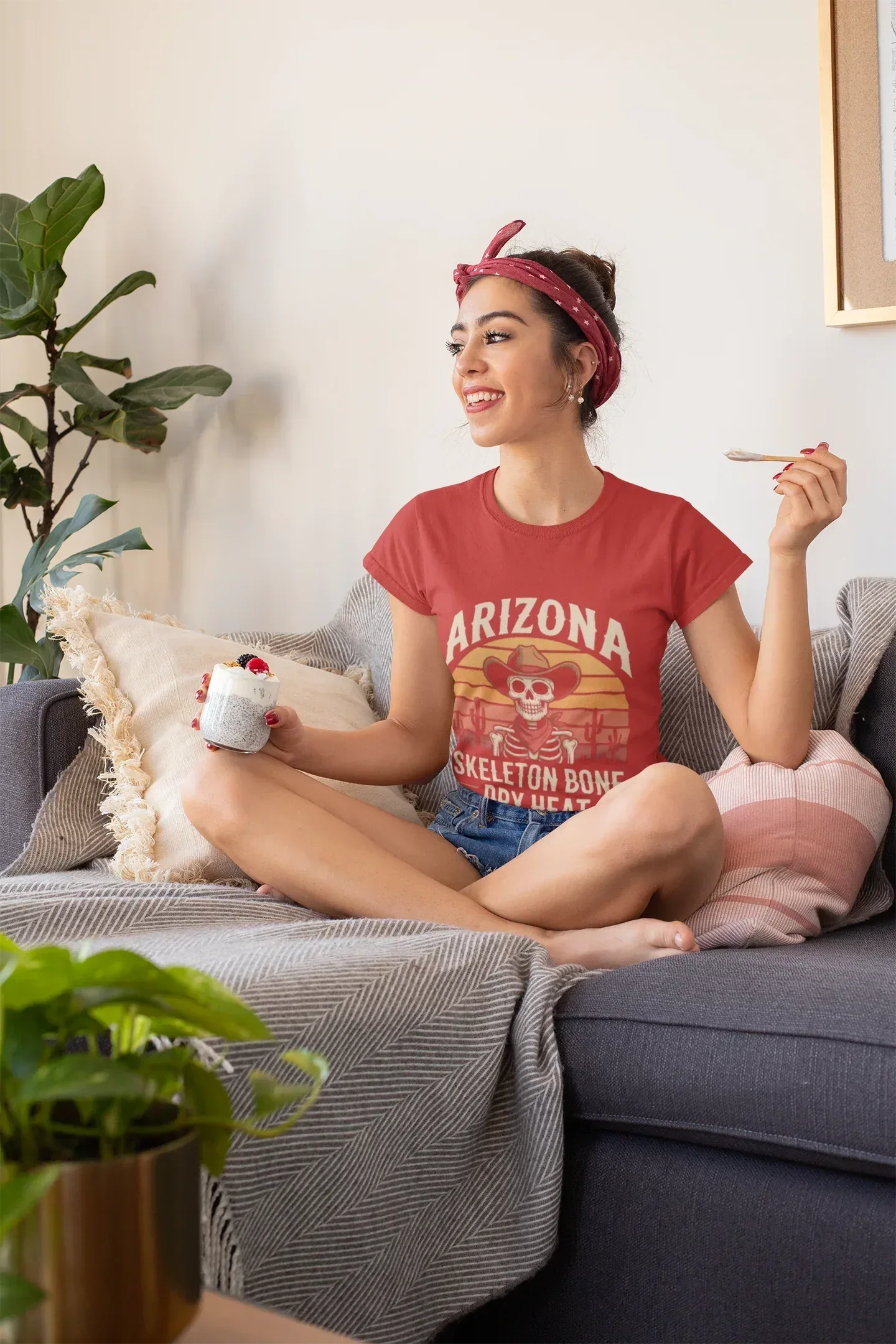 "Skeleton Bone Dry Heat" - Arizona Tee Shirt Company