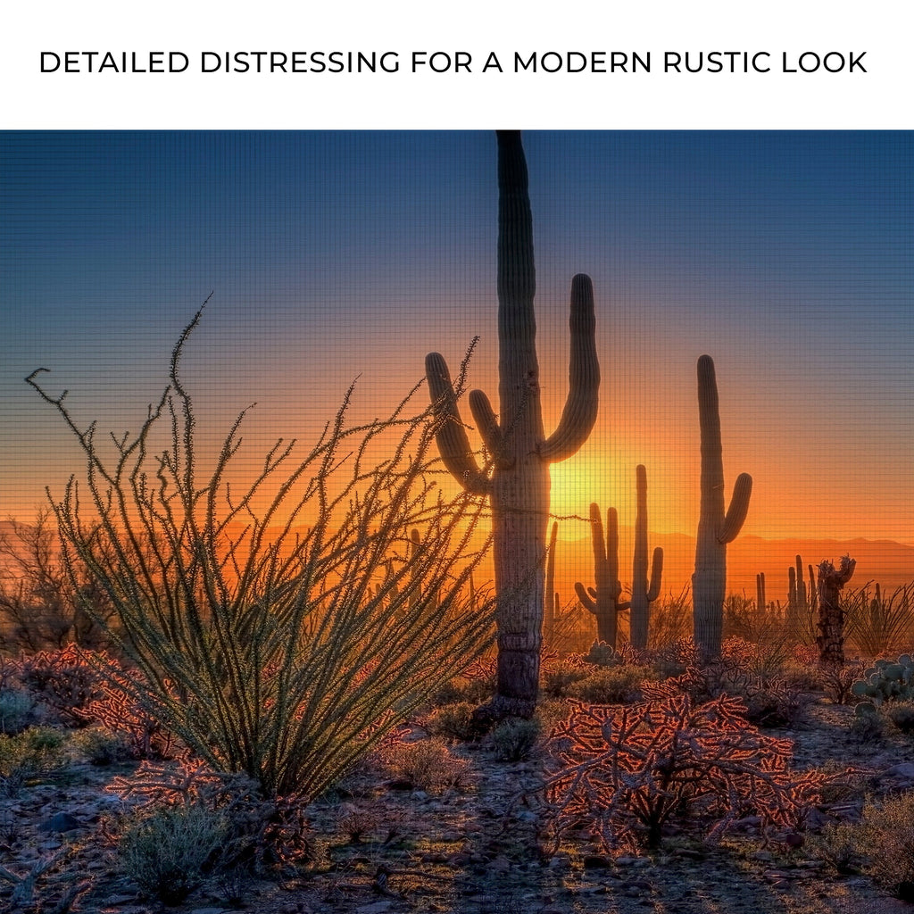 Desert Dusk canvas wall art in warm desert sunset tones, view 4