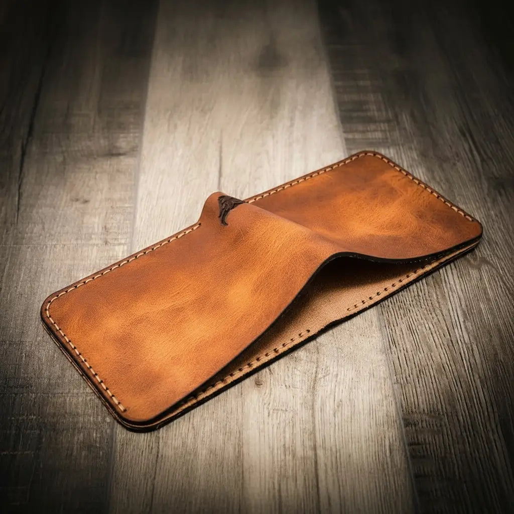 Big Bend bifold full-grain leather wallet, view 10